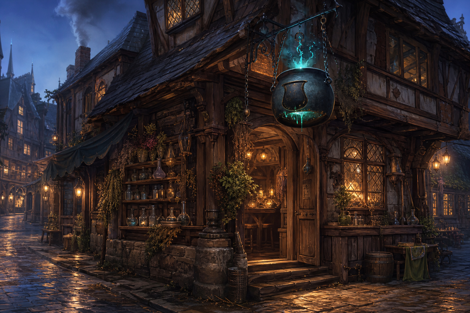 El Caldero Inverso - taberna de Elyndar